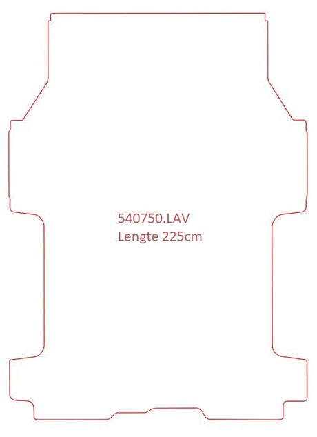 Opel Vivaro B Lange wielbasis, dubbel cabine - pasvorm