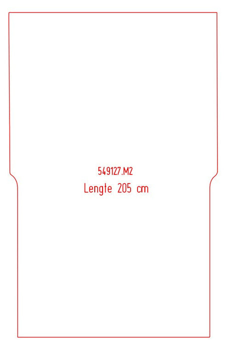 Laadruimtemat Citroën Berlingo - Lengte 2, houten vloer, 2 schuifdeuren (549127)