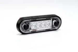 LED markeerverlichting inbouw blauw 12-24v 0,15m. kabel | MV-2400B.1