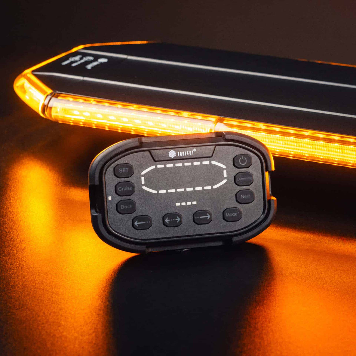 TRALERT® LED Dakset Amber – 1511 mm (12–24V) | Incl. Controller