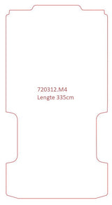 Laadruimtemat VW Crafter/e-Crafter - Lengte 3, 2 schuifdeuren