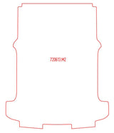 Laadruimtemat VW T6 - Korte wielbasis, dubbel cabine Snoeks Touring/Premium (192 cm)