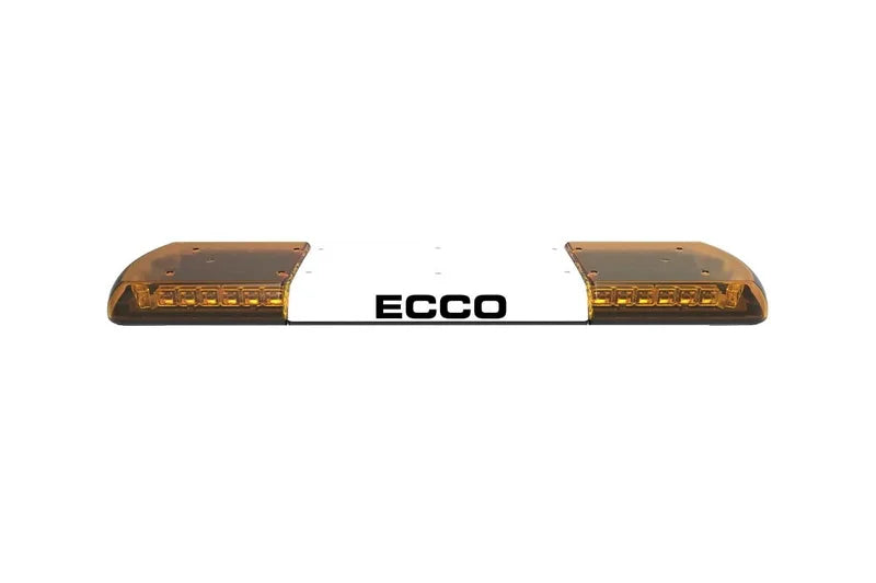 LED flitsbalk amber | 12 serie | ECE-R65 amber | transparant wit midden | 1070mm | 12-30187-E
