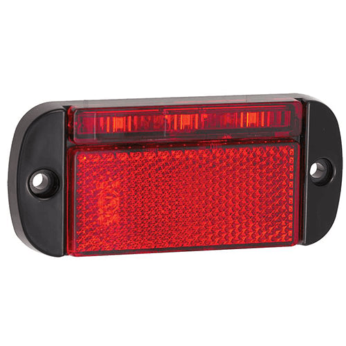 LED markeringslicht rood | 12-24v | 40cm. kabel | 44RME