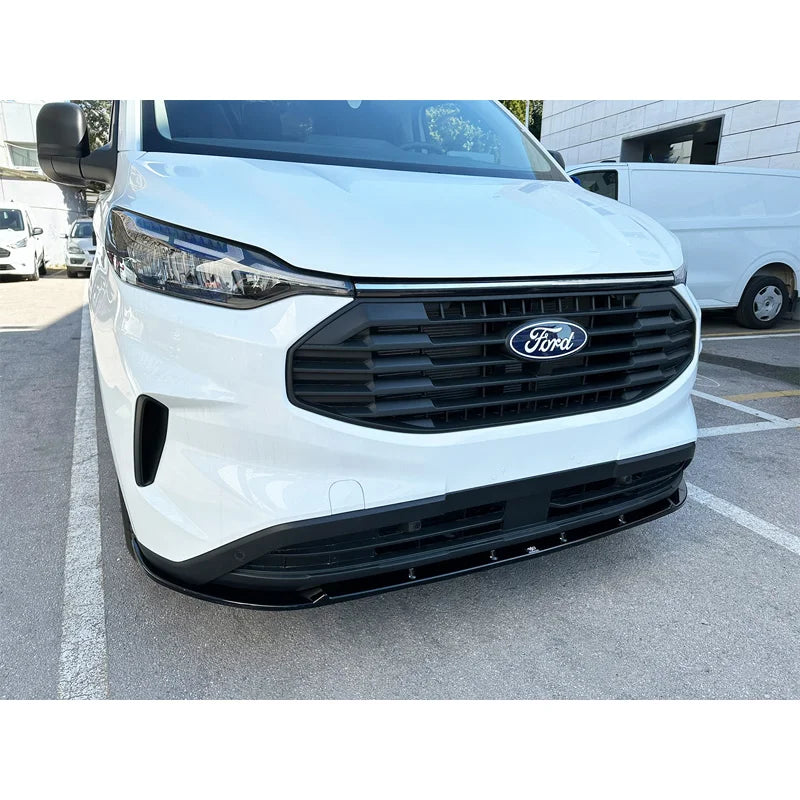 Voorspoiler passend voor Ford Transit Custom (V710) 2023- (ABS Glanzend zwart)