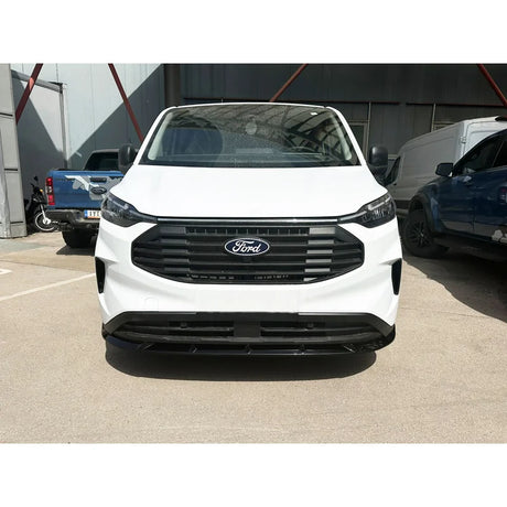 Voorspoiler V.2 passend voor Ford Transit Custom (V710) 2023- (ABS Glanzend zwart)