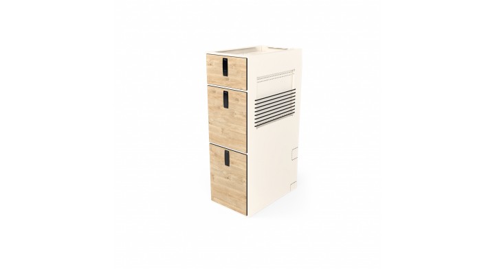 Moon Kitchen Solid Model 63 RAL 9001 detail