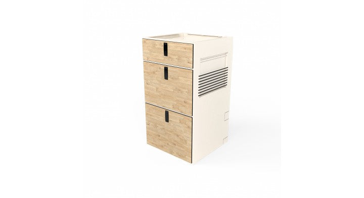 Moon Kitchen Solid Model 61 RAL 9001 detail