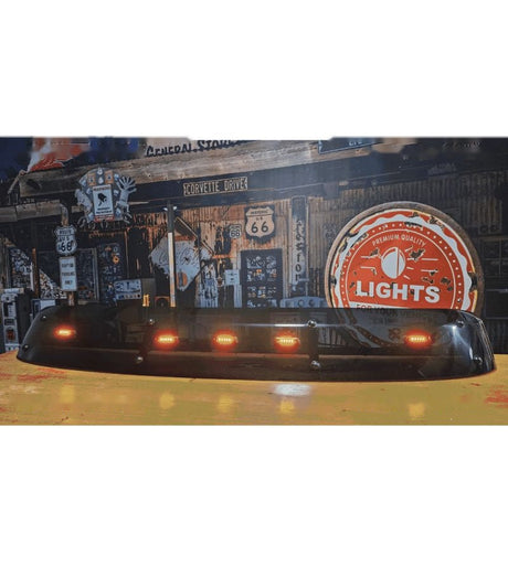 Zonneklep met amber LED-verlichting